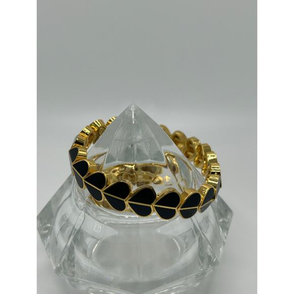 Kate Spade Heritage Spade Enamel Heart Stretch Bracelet - Picture 7 of 8